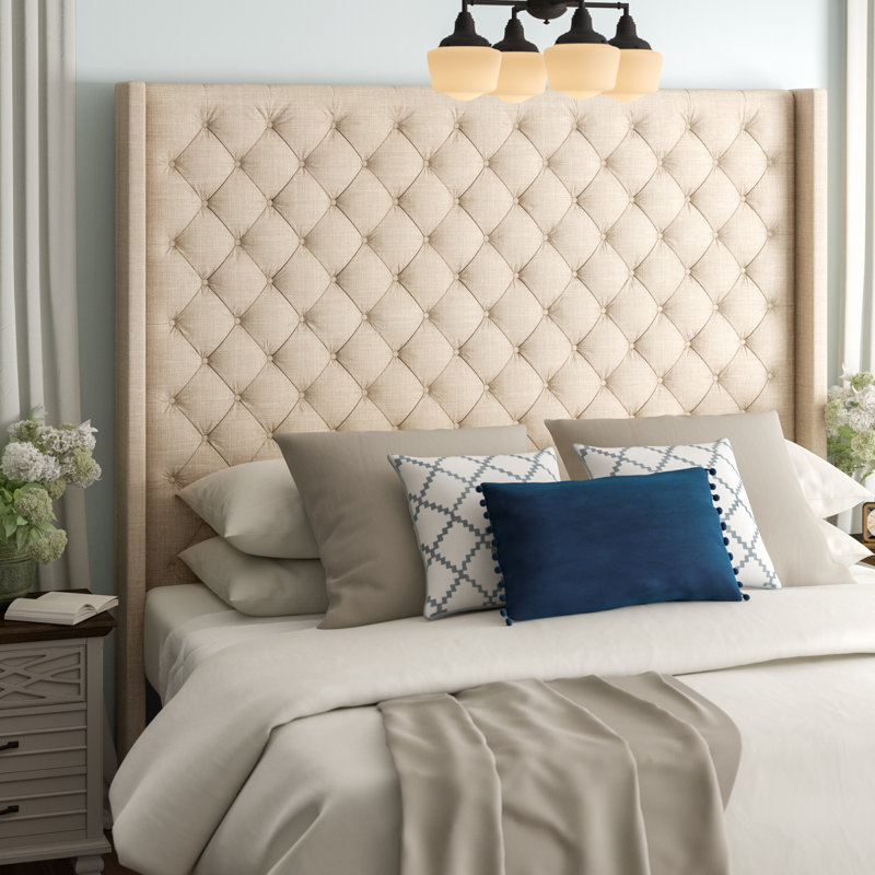 Three Posts™ Upholstered Wingback Headboard & Reviews Wayfair